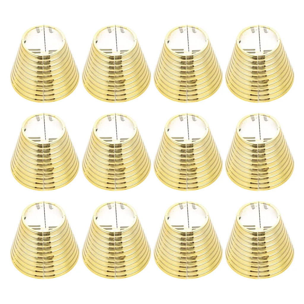 12-Pack Decorative Ponytail Cuff Clips for Women | Golden Ponytail Hair Clips QXL