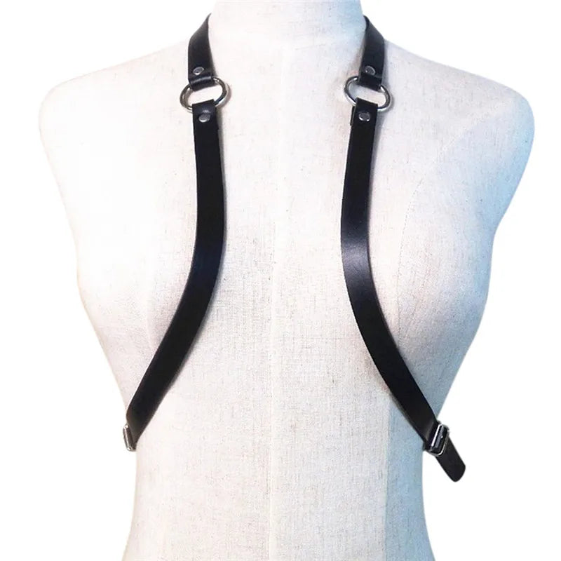 Adjustable PU Leather Chest Harness Belt | Unisex Punk Style Body Chest Harness QXL 1 Pc belt