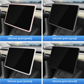Tesla Model 3/Y Silicone Screen Protector Frame | Bumper Guard Car Screen Protector Frame QXL WHITE