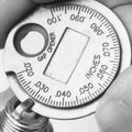 Coin-Type Spark Plug Gap Gauge Tool | 0.6–2.4mm Feeler Spark Plug Gap Gauge QXL 1pcs