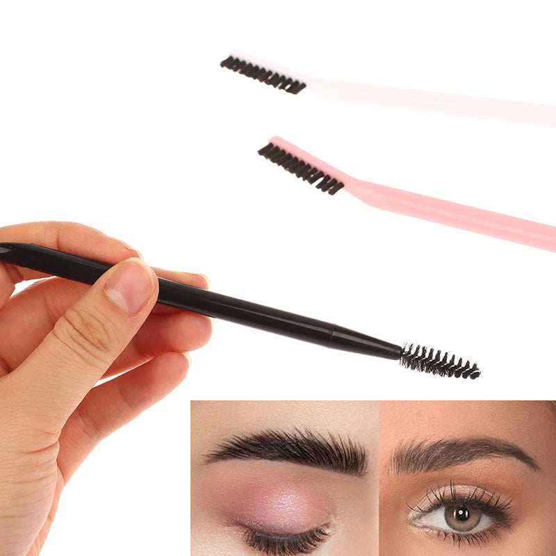 Double-Ended Eyebrow Brush & Eyelash Comb | Reusable Brow Tool Eyebrow Grooming Brush QXL