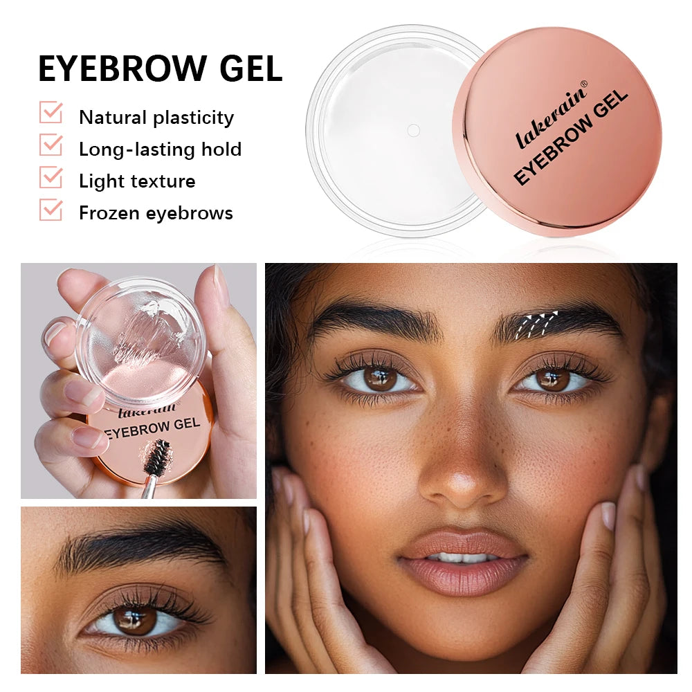 Lakerain Waterproof Eyebrow Gel Wax | Long-Lasting Brow Hold Eyebrow Gel Wax QXL