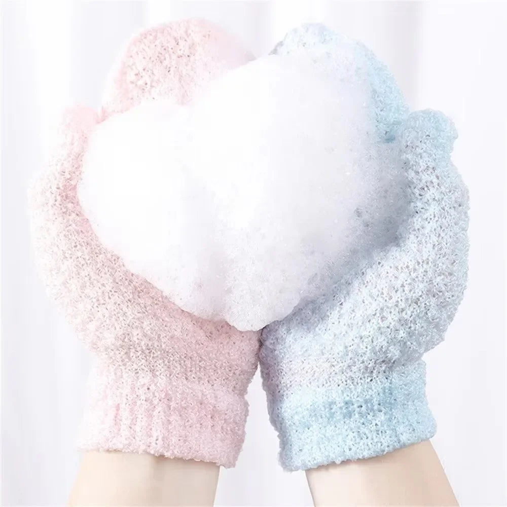 Nylon Exfoliating Scrub Bath Gloves | Body Cleansing Mitt Exfoliating Bath Gloves QXL