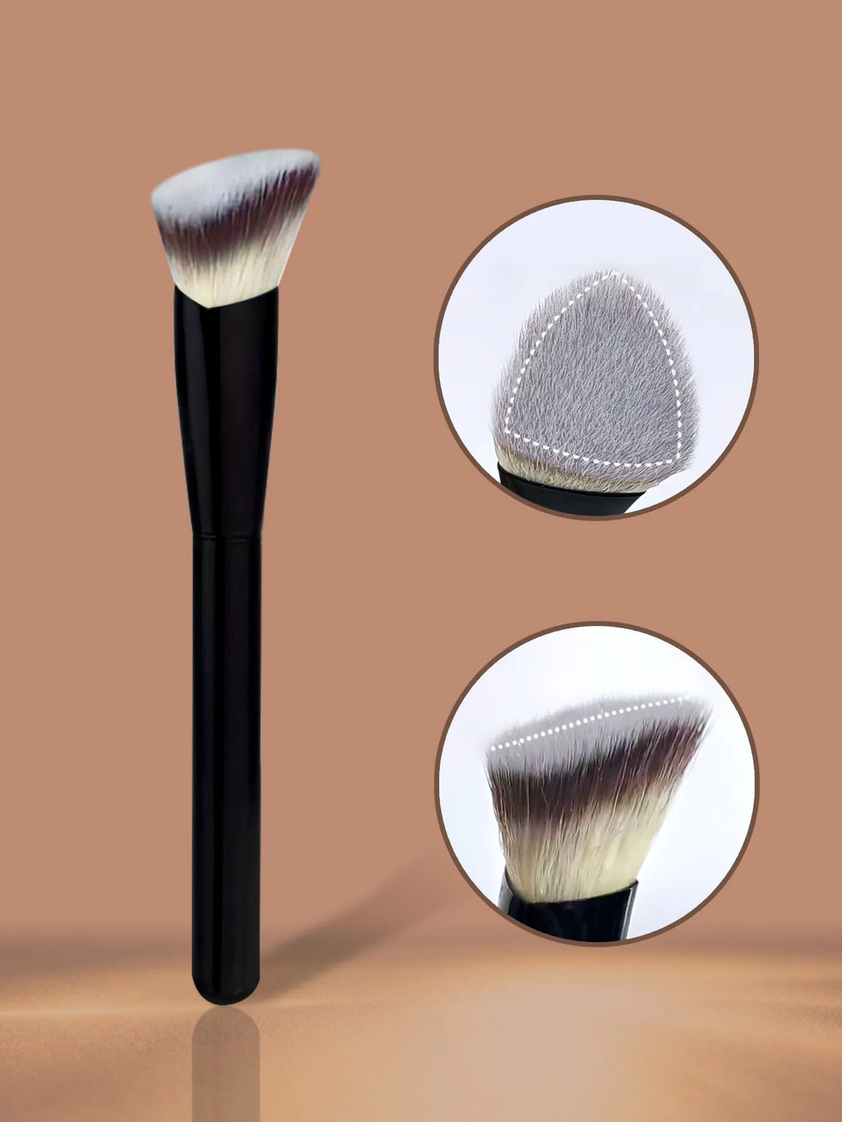 Triangular Concealer & Foundation Brush – Soft Nylon Detail Concealer Detail Brush QXL