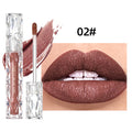 QIBEST Glitter Shimmer Lip Gloss | Pearlescent Liquid Lipstick Glitter Lip Gloss QXL 02