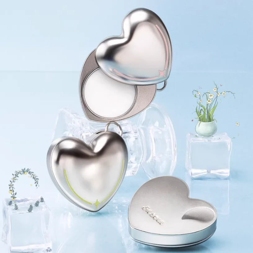 Heart-Shaped Solid Perfume Necklace | Portable Fragrance Gift Solid Perfume Necklace QXL