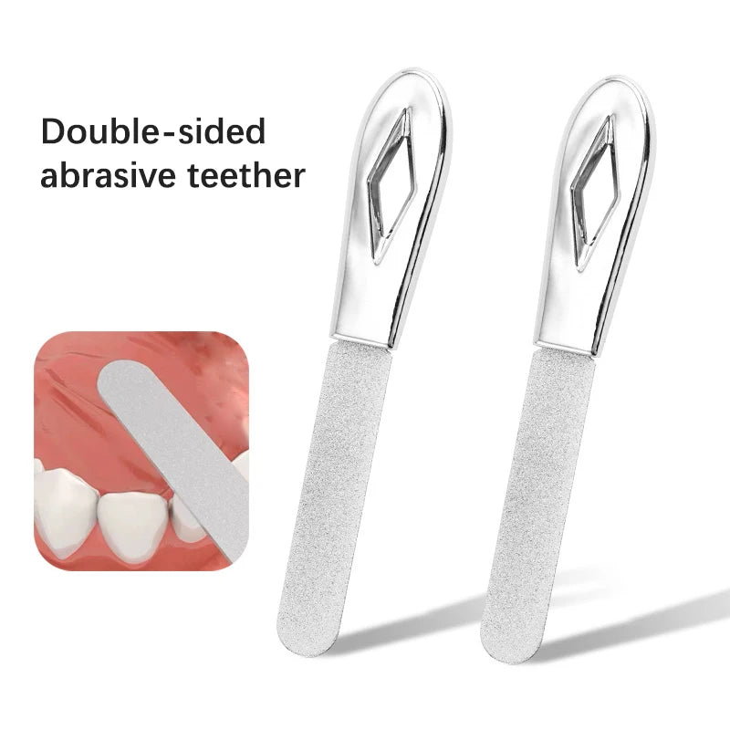 Stainless Steel Double-Sided Teeth File | Dental Sanding Tool Dental Filing Tool QXL