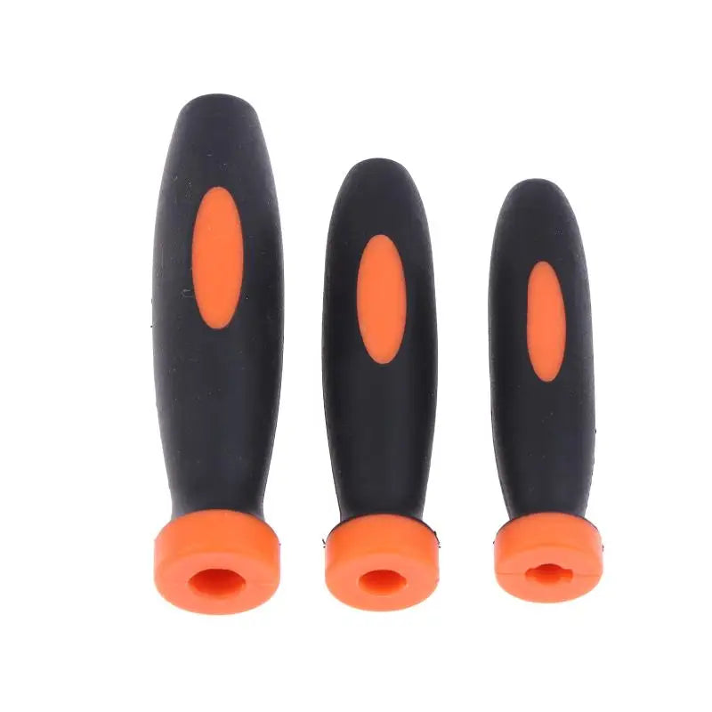 10-Pack TPR Rubber File Handles | Anti-Slip Hand Tool Grip File Handle Set QXL