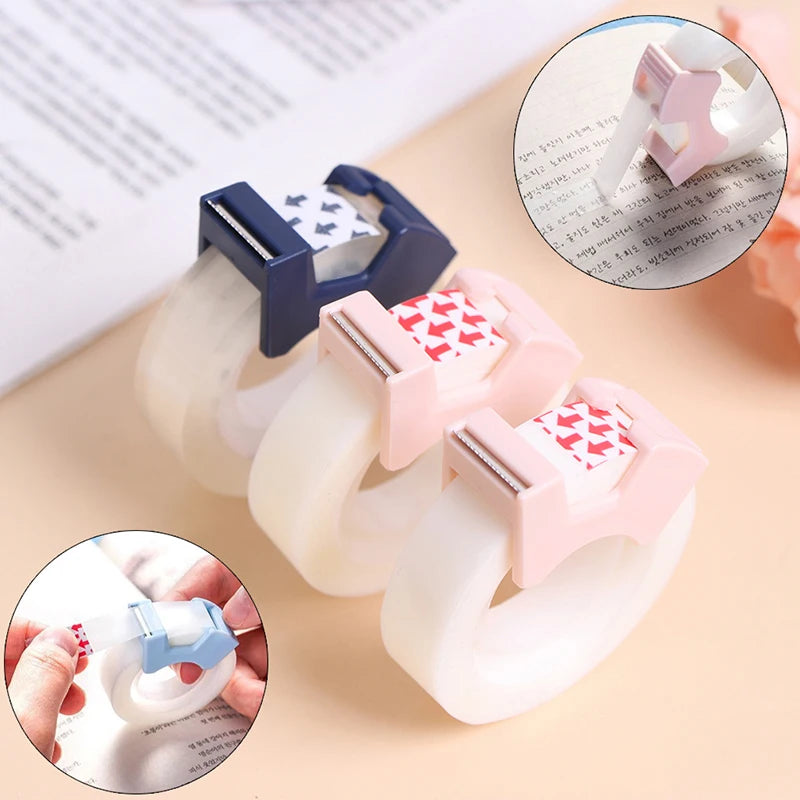 Writable Invisible Tape with Cutter | Office & School Stationery Tape Dispenser QXL