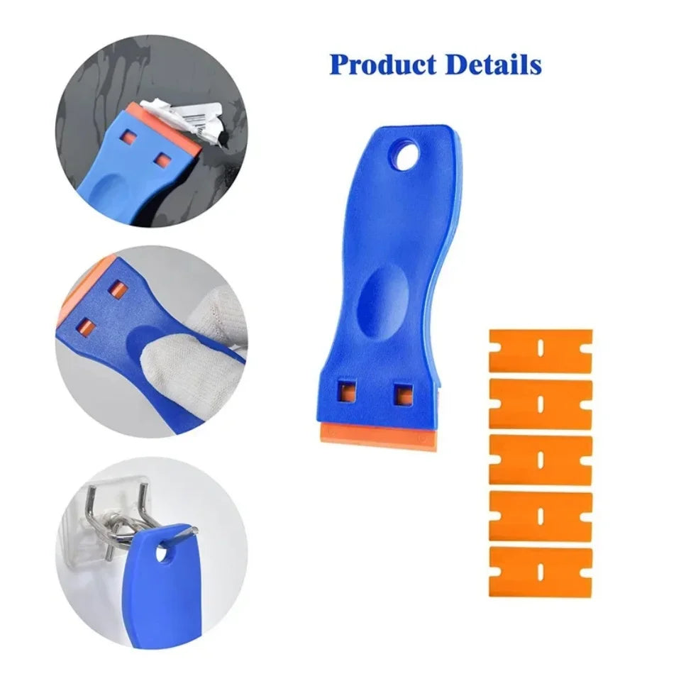 Non-Scratch Plastic Blade Scraper – Decals, Glass & Oven Plastic Blade Scraper QXL