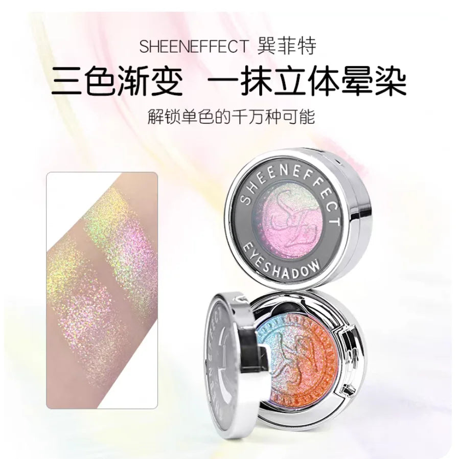 Chameleon Gradient Sparkle Eyeshadow | Sheen Effect Highlighter Sparkle Eyeshadow QXL