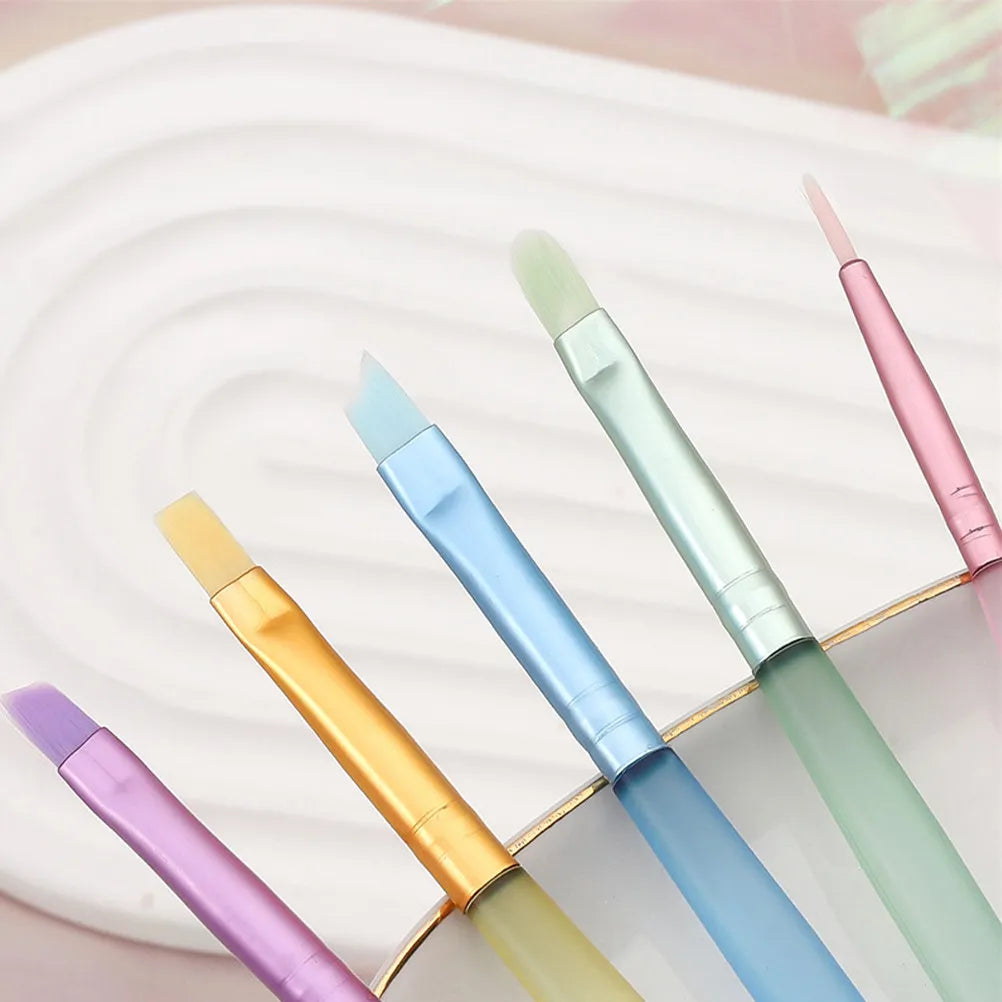 5-Piece Nail Art Brush Set | Manicure Painting Tools Kit Nail Art Brushes QXL