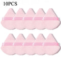 10-Pack Triangle Velour Powder Puffs | Loose & Setting Powder Makeup Powder Puff QXL PK-10PCS