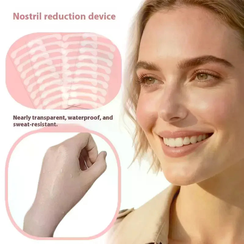 100-Pack Invisible Nose Wing Shaping Stickers | Makeup Tool Nose Shaping Stickers QXL
