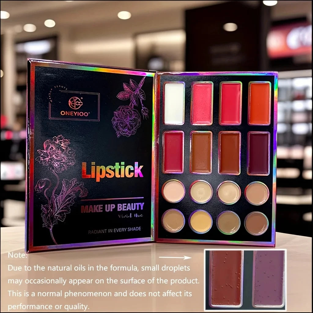 55-Color Eyeshadow Palette | Matte, Shimmer, Lip Gloss & Highlighter Eyeshadow Palette Set QXL