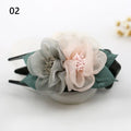 Fabric Flower Duckbill Hair Clip | Women's Elegant Barrette Hair Clip Barrette QXL 02