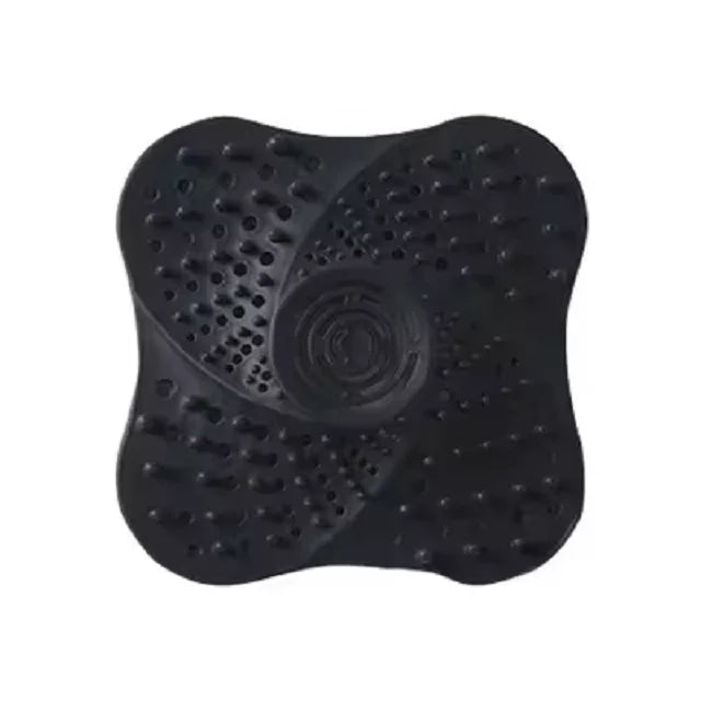 Silicone Hair Catcher Drain Cover | Sink & Bathtub Filter Drain Hair Catcher QXL M466 black
