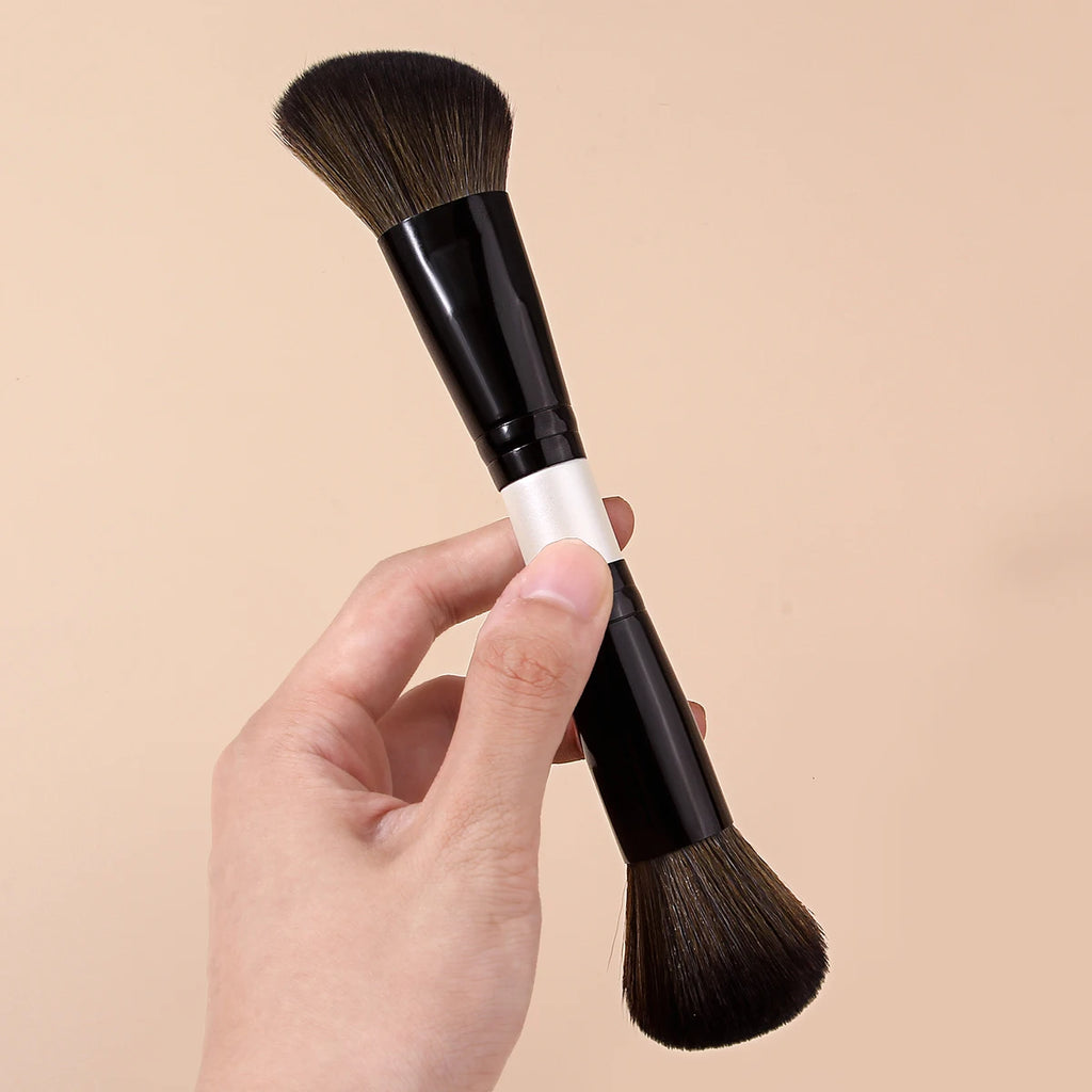 KOSSHOW Dual-Ended Contour Brush | Bronzer & Highlighter Contour Makeup Brush QXL