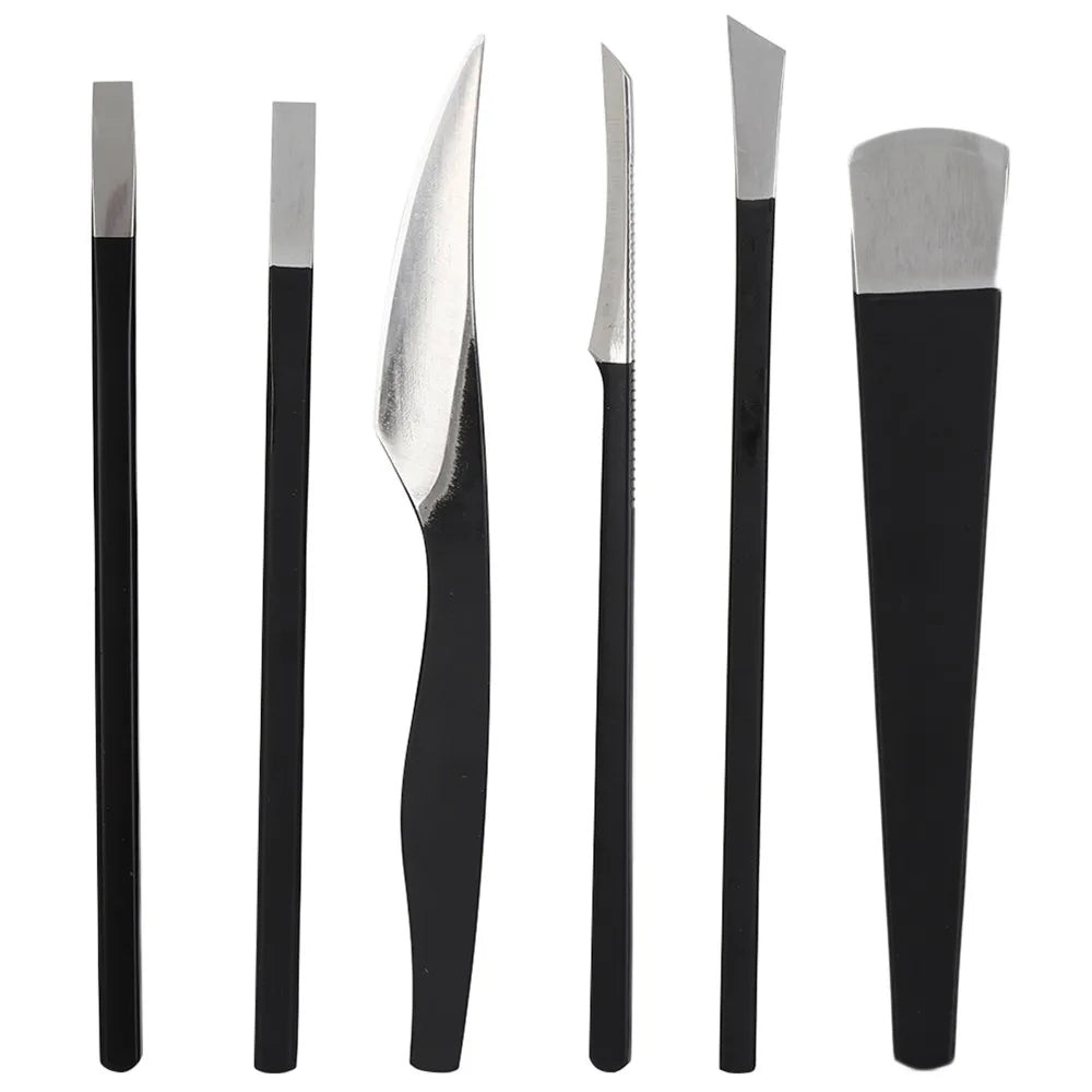 6-Pc Stainless Steel Pedicure Knife Kit | Callus & Foot Care Set Pedicure Knife Kit QXL