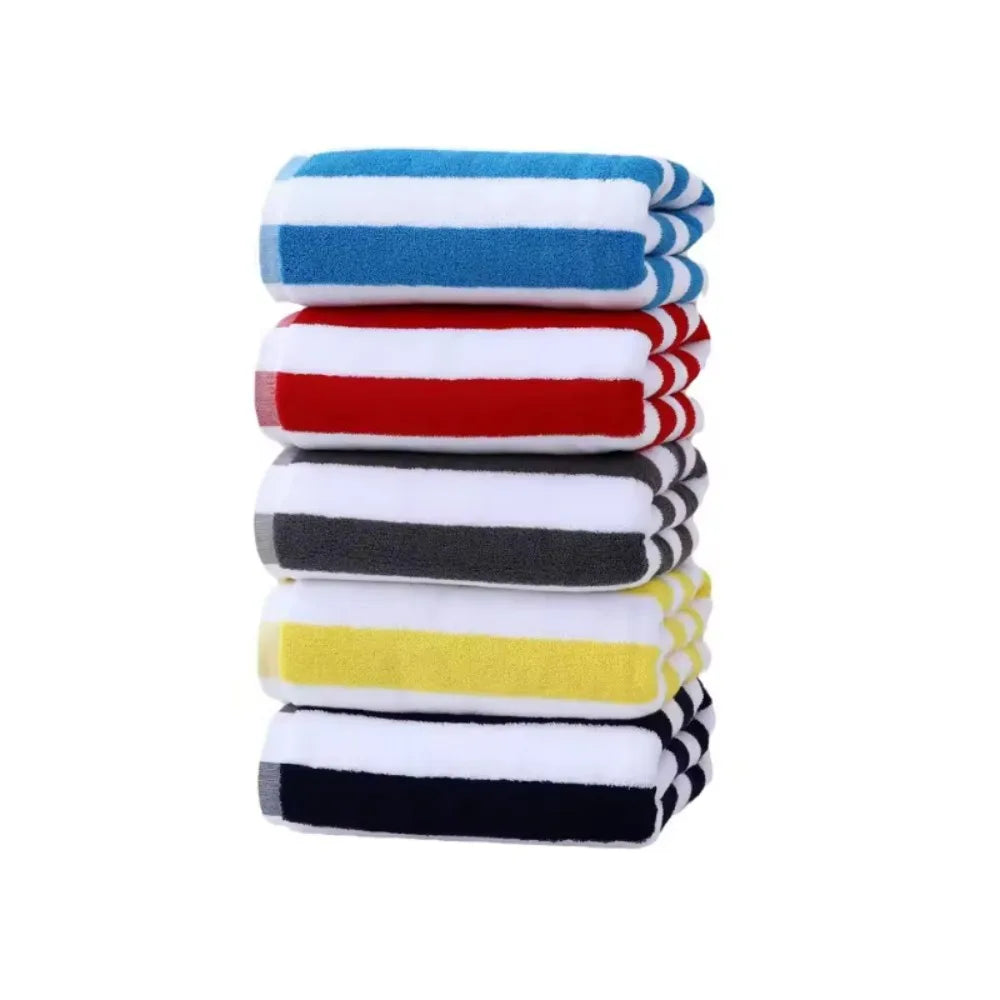 Striped Beach Towel 76x180cm – Quick-Dry & Absorbent Beach Towel QXL