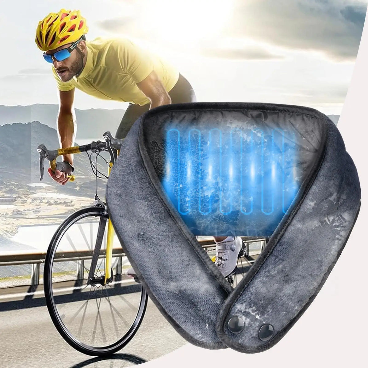 Wearable Neck Cooling Wrap | Reusable Ice Silk Summer Neck Cooling Wrap QXL