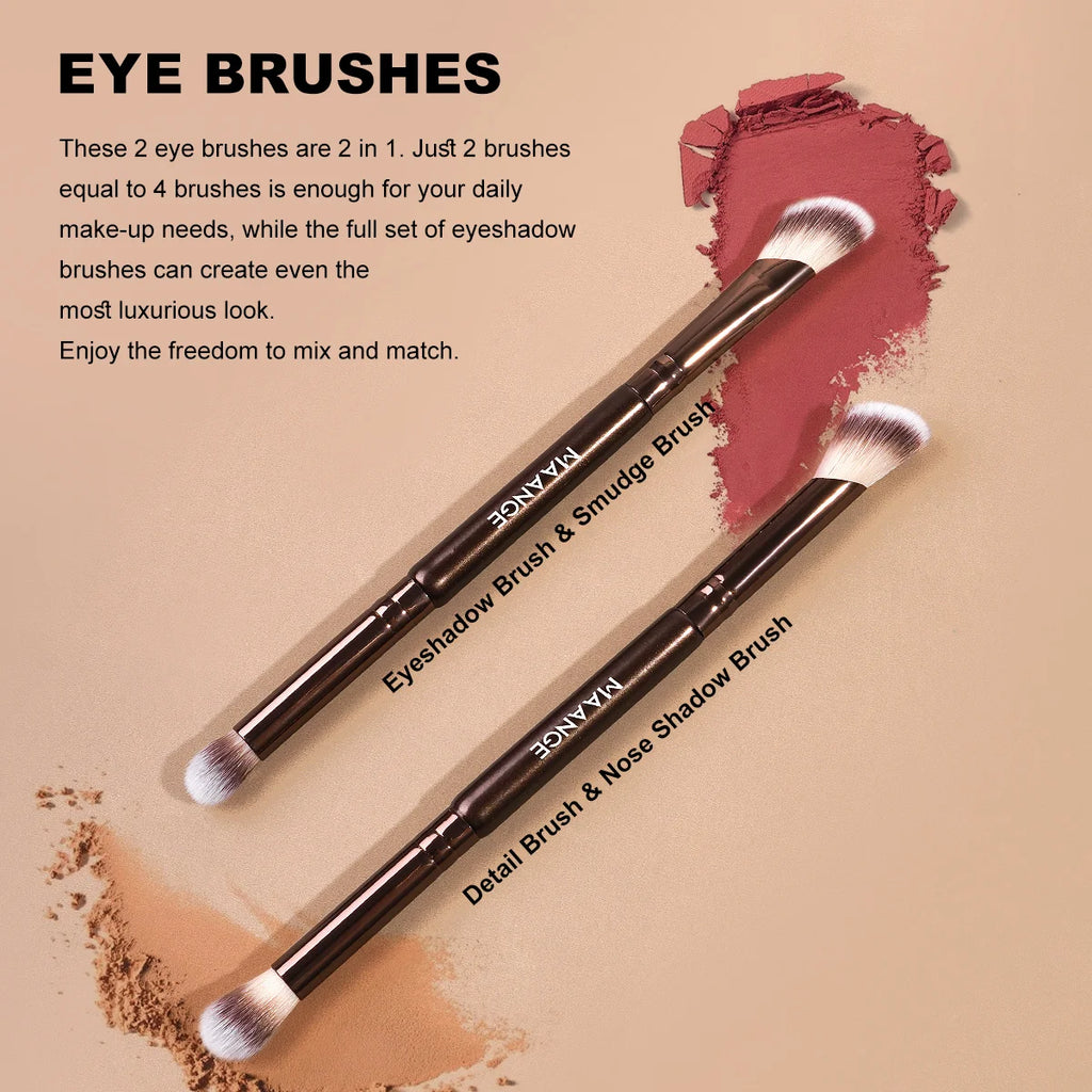 MAANGE 5-Piece Makeup Brush Set | Foundation & Eyeshadow Kit Makeup Brush Set QXL