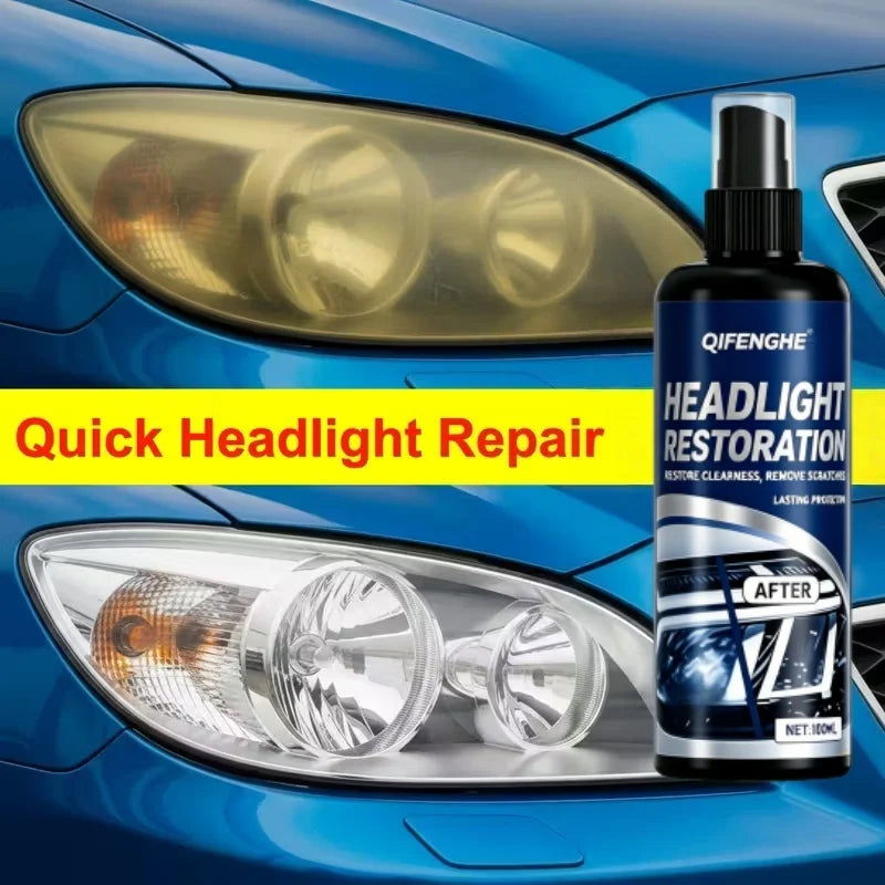 Headlight Restoration Spray – Remove Yellowing & Oxidation Headlight Restoration Spray QXL