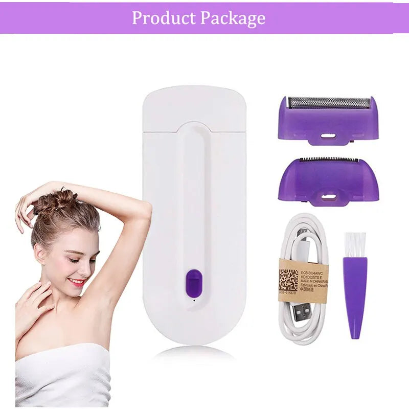 Blue-Light Induction Rotary Epilator | Face Leg Bikini Rotary Epilator QXL