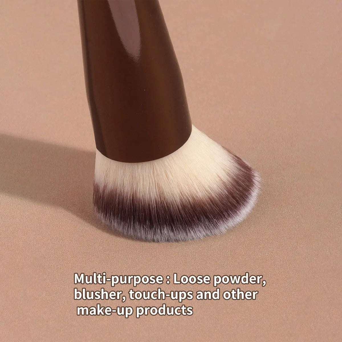 Double-Ended Highlight & Contour Brush | Soft Fiber Tips Makeup Brush QXL