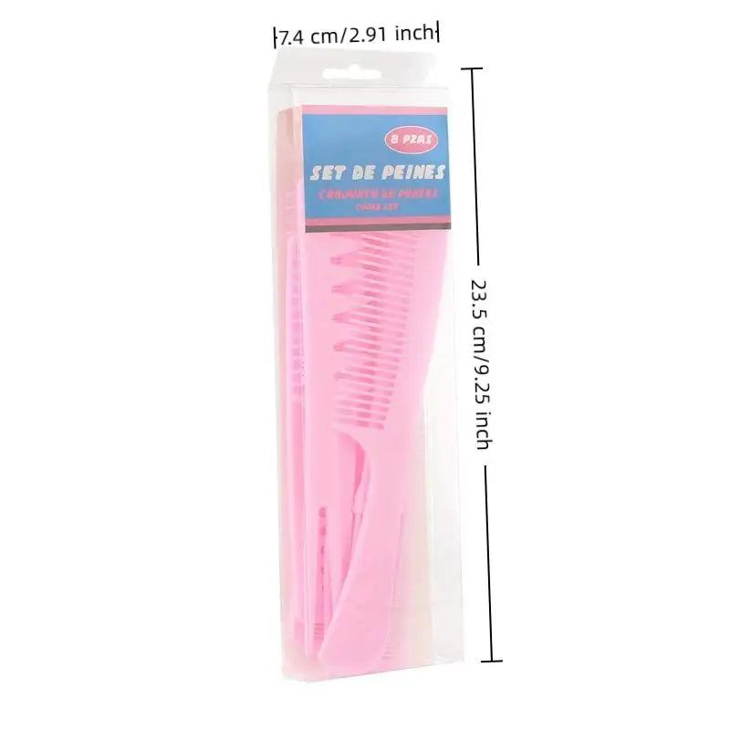 8-Piece Anti-Static Hair Comb Set | Detangling & Styling Kit Hair Comb Set QXL