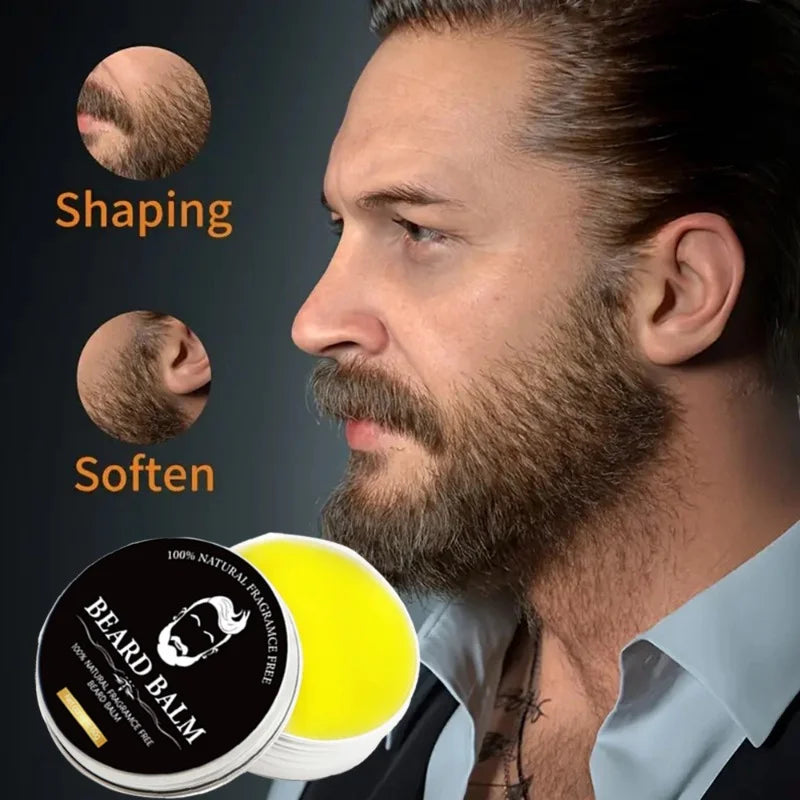 Men's No-Rinse Beard Cream & Oil with Plant Squalane – 50g Beard Styling Cream QXL