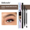 2-in-1 Waterproof Eyebrow Ink Pen | Fork Tip & Brush Tip Eyebrow Ink Pen QXL color2 BROWN