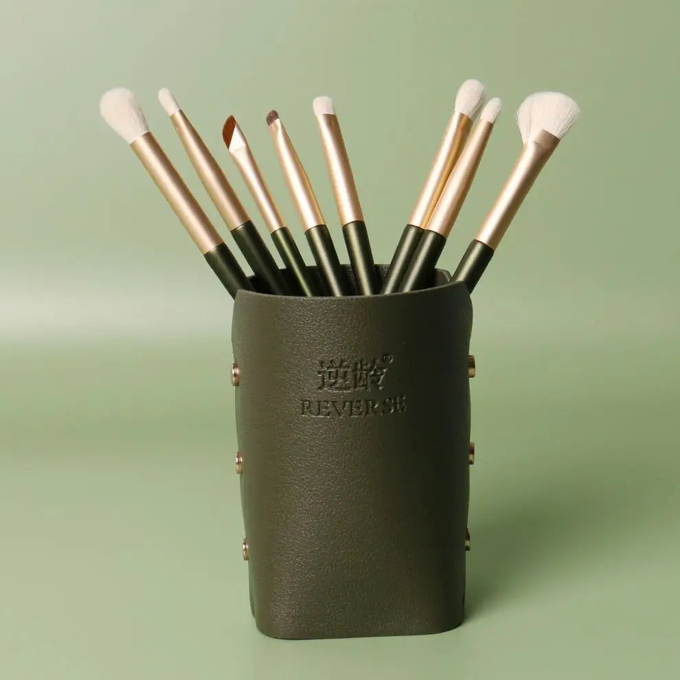 8-Piece Goat Hair Eye Makeup Brush Set | Soft Blending Brushes Eye Makeup Brush Set QXL
