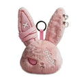 Gothic Evil Bunny Plush Keychain Pendant | Bag & Car Charm Plush Keychain Pendant QXL Pink