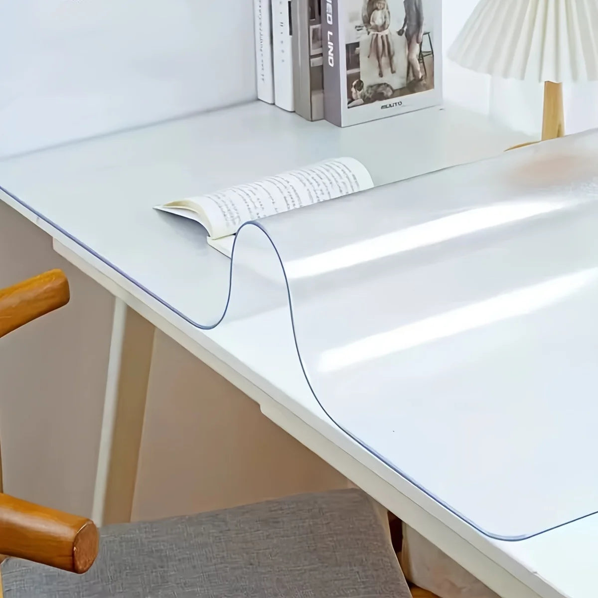 Clear PVC Desk Pad | Anti-Slip Heat-Resistant Writing Mat Desk Pad Mat QXL