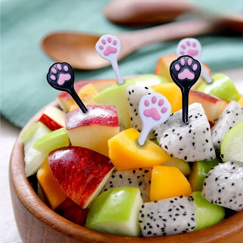 Kitty Bento Box Food Picks | Reusable Cute Decorative Picks Decorative Food Picks QXL