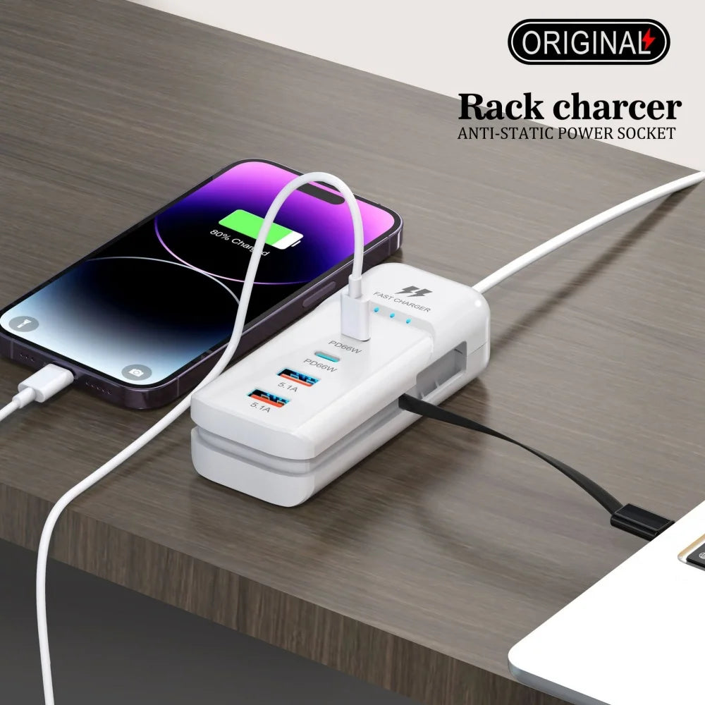 USB-C PD Multiport Fast Charger Wall Adapter | EU US UK Plug Multiport Wall Charger QXL