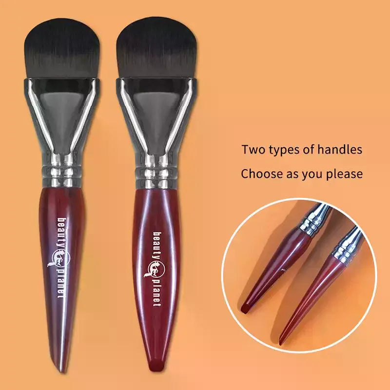 Flat Foundation & Concealer Makeup Brush | Soft Synthetic Foundation Makeup Brush QXL
