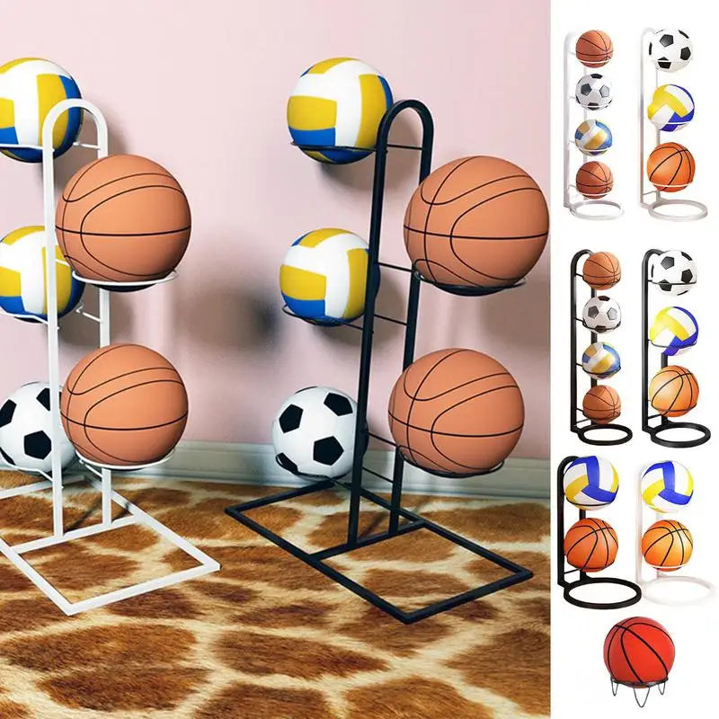 Multi-Layer Cast Iron Ball Storage Rack | Wall-Mount Stand Ball Storage Rack QXL