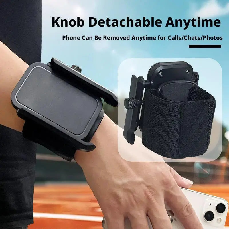 360° Rotating Wristband Phone Holder for Running & Hiking Sports Phone Armband QXL