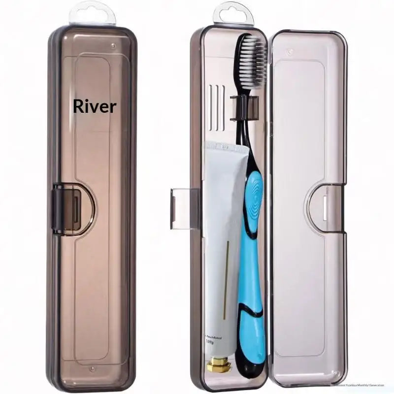 Transparent Travel Toothbrush Case & Toothpaste Storage Box Travel Toothbrush Case QXL