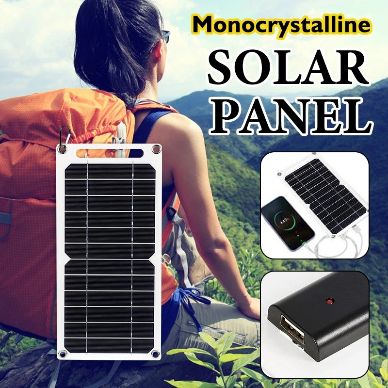 20W Monocrystalline USB Solar Panel | Portable Camping Charger Portable Solar Charger QXL