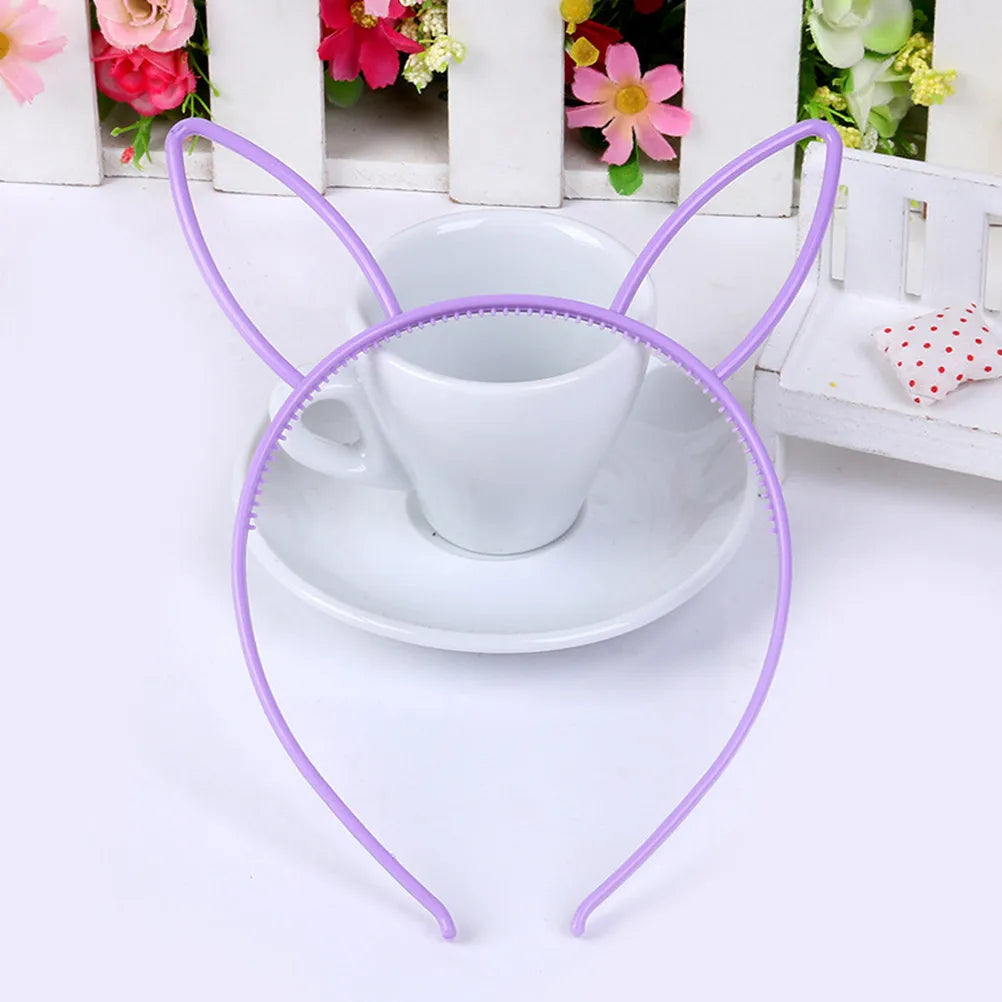 12-Pack Bunny Ear Headbands – Assorted Colors Party Costume Costume Headband Set QXL