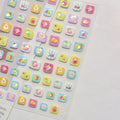 5D Kawaii Bear Halloween Nail Stickers – Ghost & Pumpkin Decals