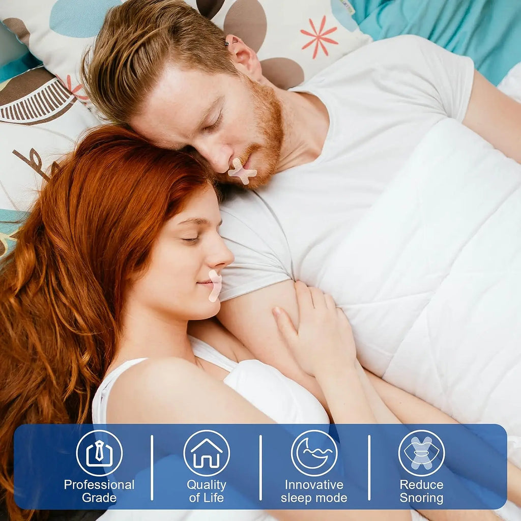 Mouth Tape & Nasal Strips for Quieter, Better Sleep Sleep Breathing Strips QXL
