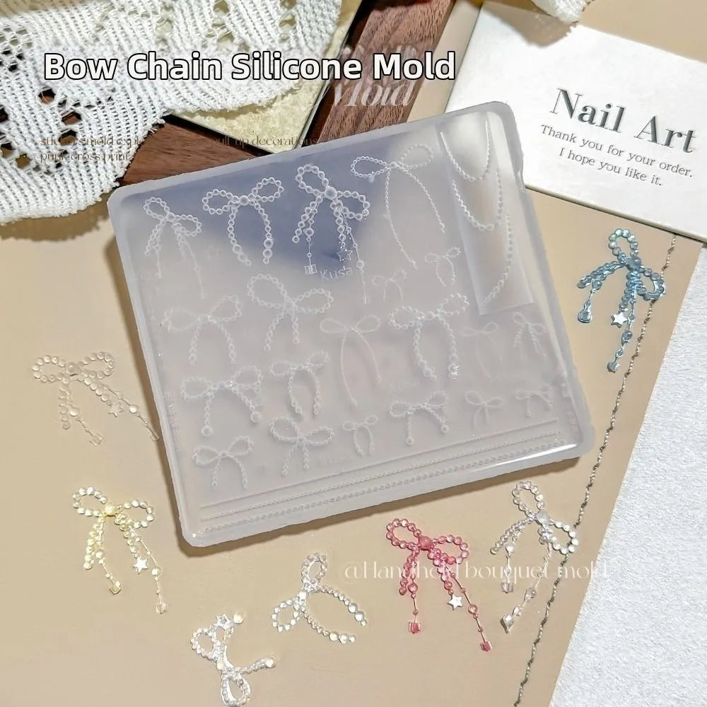 3D Bowknot Butterfly Silicone Nail Art Mold | DIY Manicure Nail Art Mold QXL