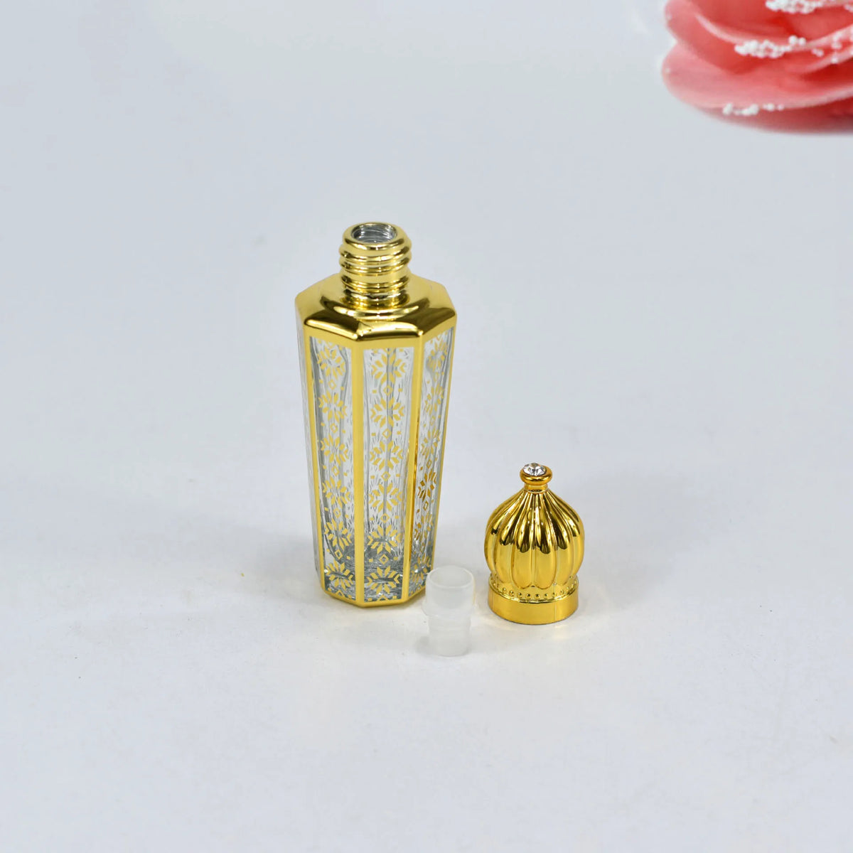 15ml Gold Glass Roll-On Bottle | Refillable Perfume & Oil Roll-On Perfume Bottle QXL