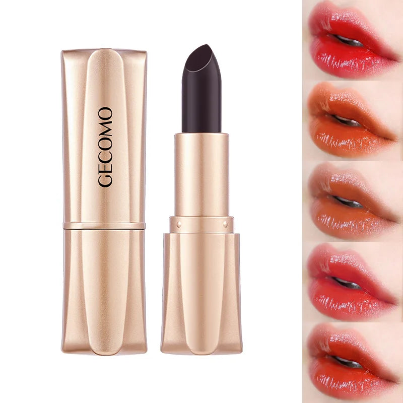 GECOMO Black Magic Color-Changing Lipstick | Moisturizing Gloss Color-Changing Lipstick QXL