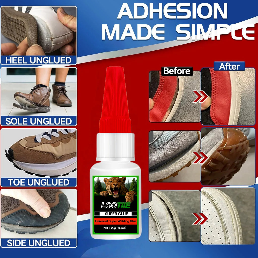 4×20g Waterproof Strong Glue – Shoes, Metal, Leather & More Multi-Purpose Adhesive QXL