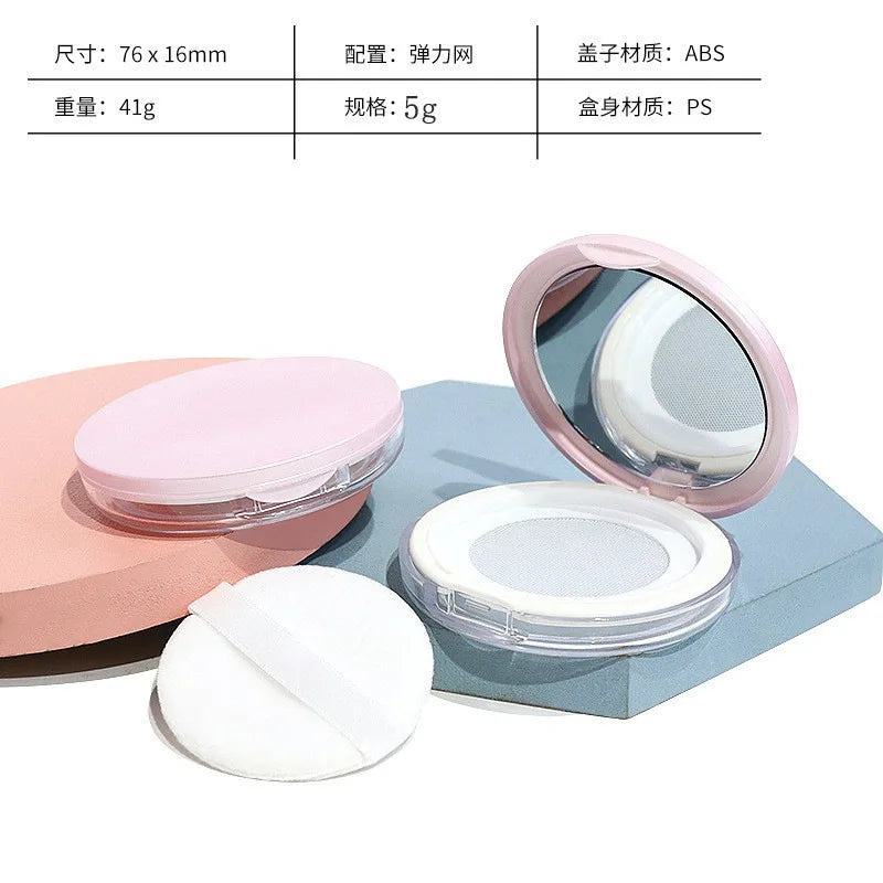 Travel Loose Powder Jar with Sifter | 5g–20g Makeup Container Powder Sifter Jar QXL 5G-pink